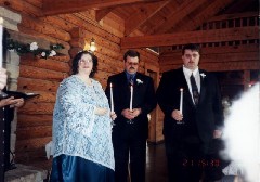 Becky Clabaugh; David Diment; Matt Clabaugh; wedding